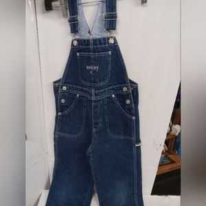 Tommy Hilfiger Overalls Denim Carpenter, Patriot Logo Size 6 Unisex